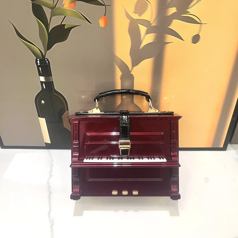 purses and handbags Luxury Designer crossbody shoulder bag For Women piano shape handmade bags Purse Messenger Bag banquet bag