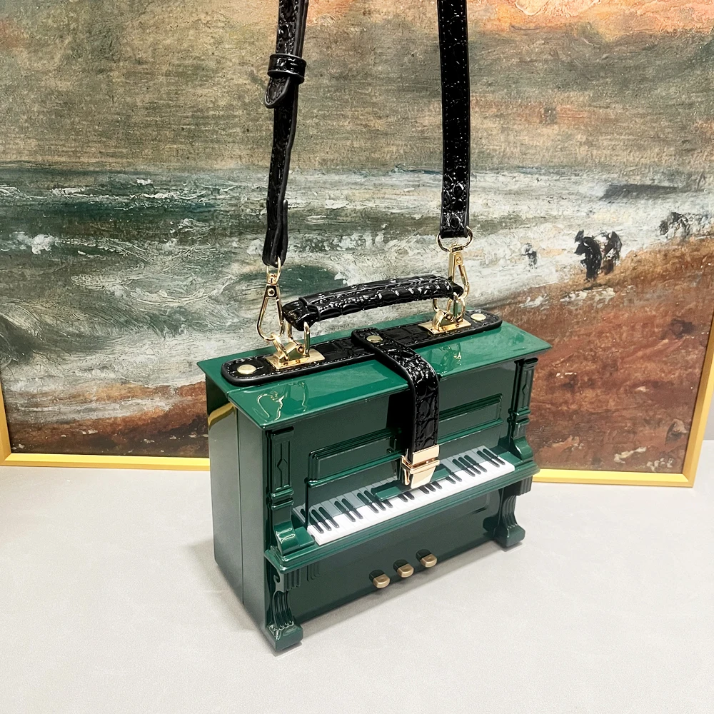 purses and handbags Luxury Designer crossbody shoulder bag For Women piano shape handmade bags Purse Messenger Bag banquet bag