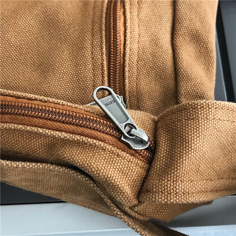 HOCODO Canvas Chest Bag Women 2022 Women Shoulder Messenger Bag Unisex Canvas Crossbody Bag Muliti Pocket Casual Women Bag