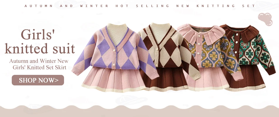 New Girl Baby Sweater Knitted Dress Children Warm Sweater Dress for Girls Infant Casual Pure Color Pleated Princess Dress