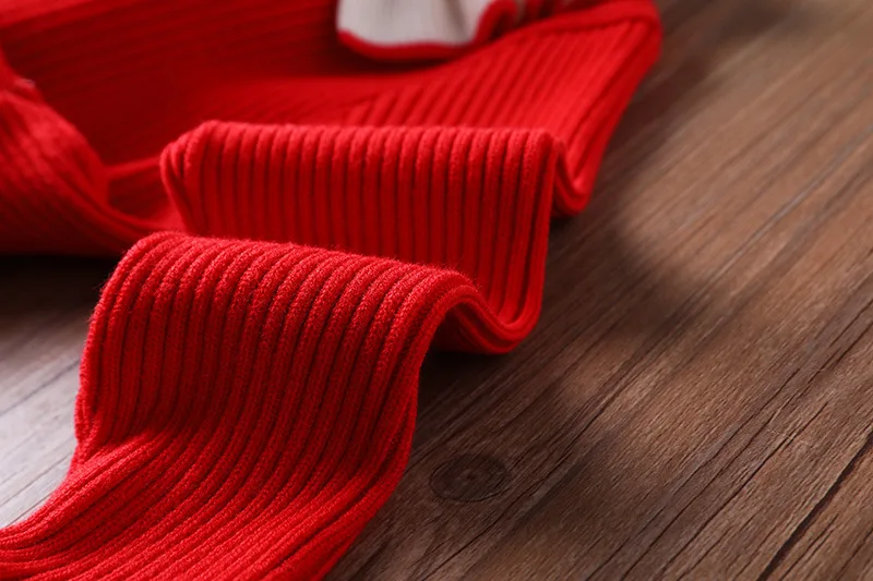 New Girl Baby Sweater Knitted Dress Children Warm Sweater Dress for Girls Infant Casual Pure Color Pleated Princess Dress