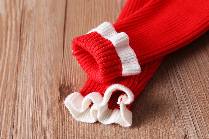 New Girl Baby Sweater Knitted Dress Children Warm Sweater Dress for Girls Infant Casual Pure Color Pleated Princess Dress