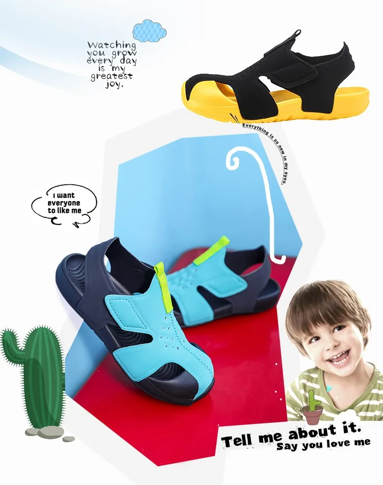 Children Functional Sandals Kids Fashion Shoes Outdoor Non-Slip Summer Baby Beach Shoes Boys and Girls Cool Barefoot Sandals