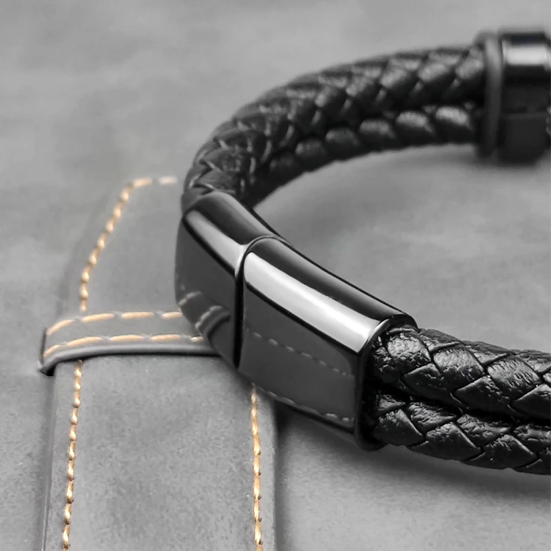 Jewelry 2025 Jewelry Chakra Men's Rosary Stainless Steel Chain Beads For Bracelets Genuine Leather Women Magnetic Natural Stone