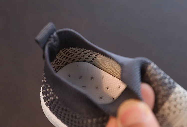 Size 20-31 Children Shoes Spring Autumn Kids Sneakers Soft Breathable Mesh Boys Slip-on Shoes Patchwork Color Girls Shoes