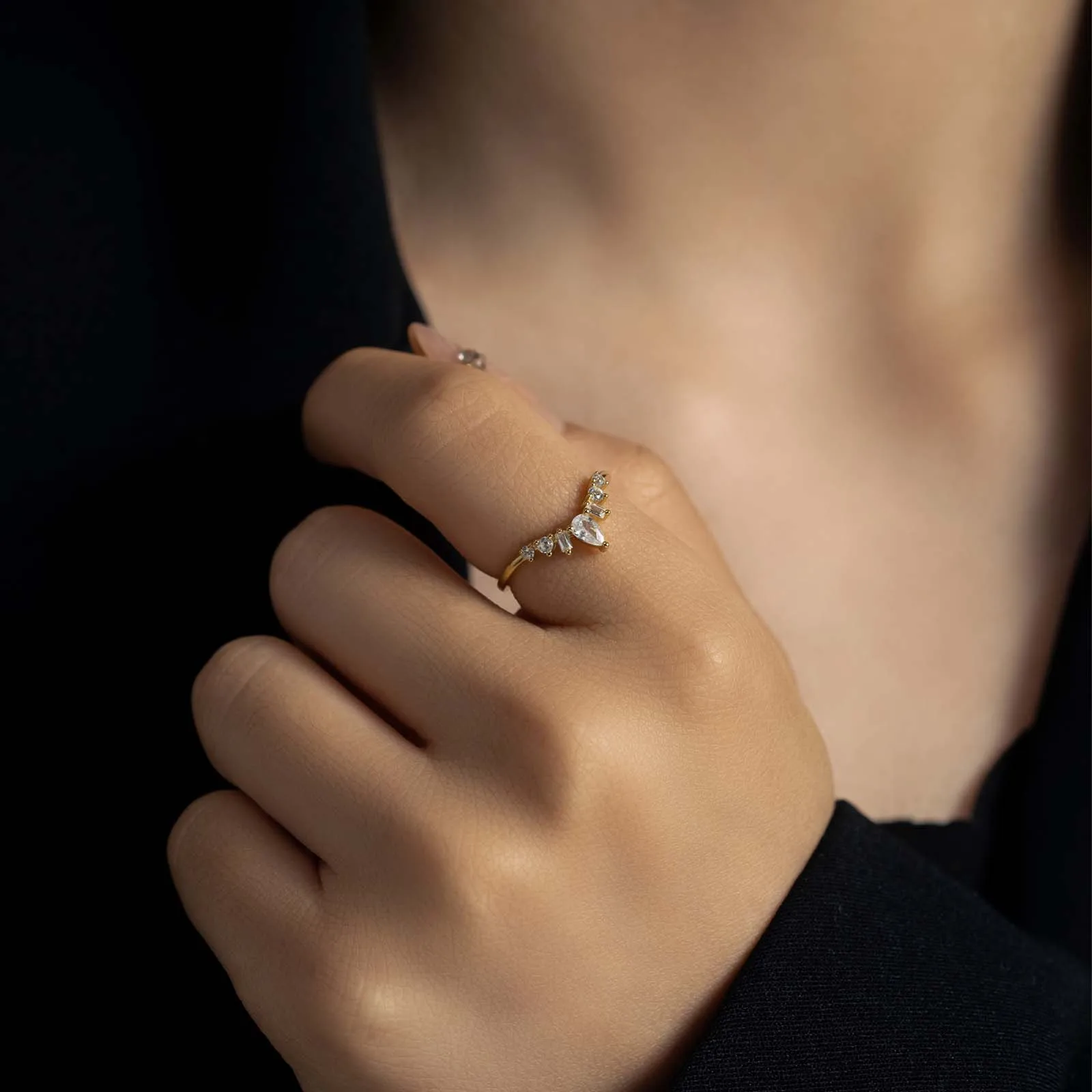 ANDYWEN 925 Sterling Silver Distance Band Bushel Rings Interwoven Vine Lave Edge Crystal Zircon CZ Wander Ring Custom Jewels