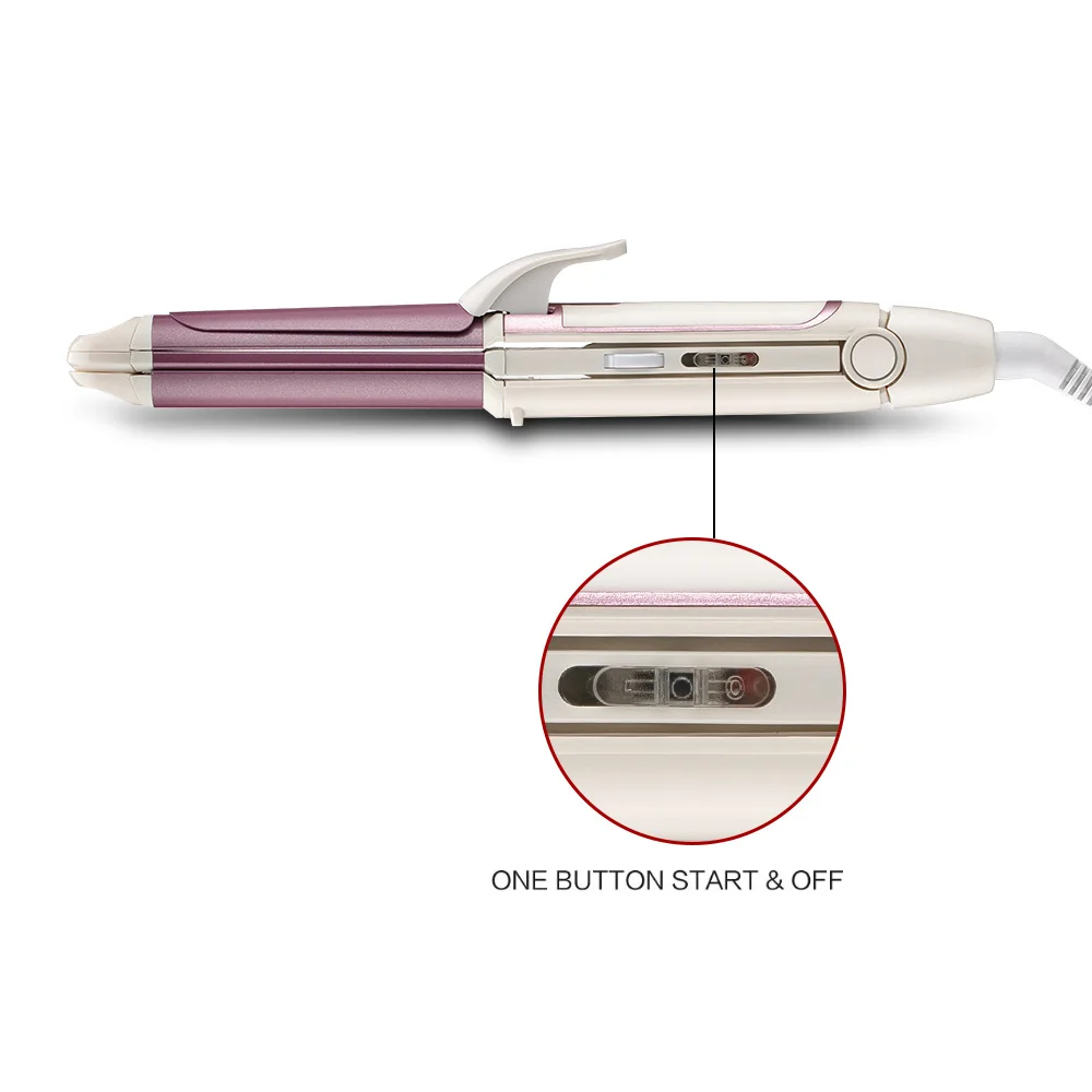 3 in 1 Electric Hair Curler and Straightener Personal Hair Styling Tools Wave Tourmaline Ceramic Styler Curling Iron