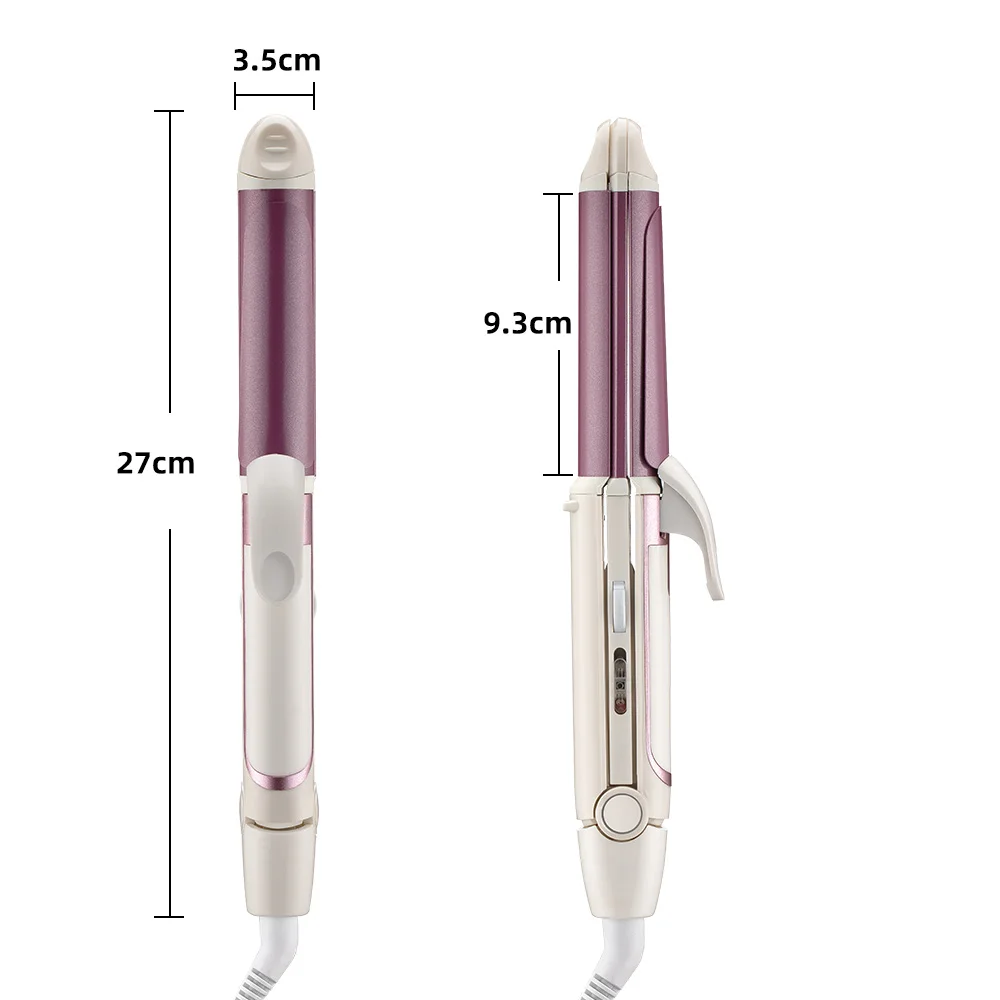 3 in 1 Electric Hair Curler and Straightener Personal Hair Styling Tools Wave Tourmaline Ceramic Styler Curling Iron