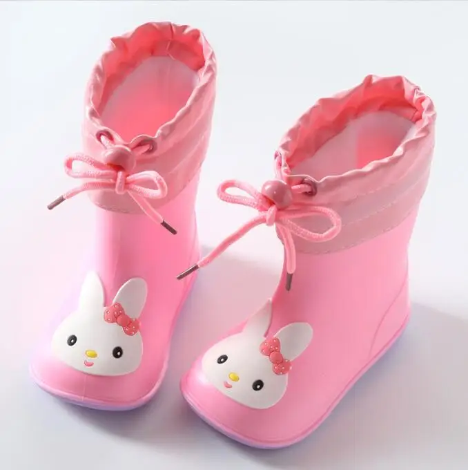 Children's Rain Boots Boy Girl's Solid Colour Waterproof Rain Boots Comfy Non Slip Durable Water Shoes For Kid's Outdoor