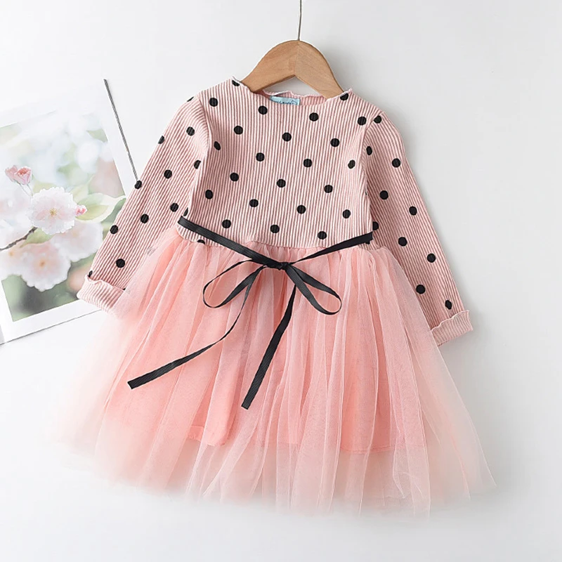 Bear Leader Girls Princess Patchwork Dress 2026 New Fashion Party Costumes Kids Bowtie Casual Outfits Baby Lovely Suits for 2 7Y