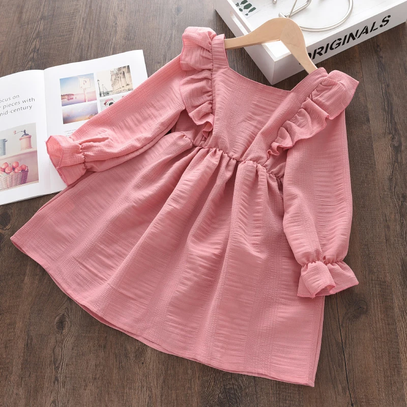 Bear Leader Girls Princess Patchwork Dress 2026 New Fashion Party Costumes Kids Bowtie Casual Outfits Baby Lovely Suits for 2 7Y
