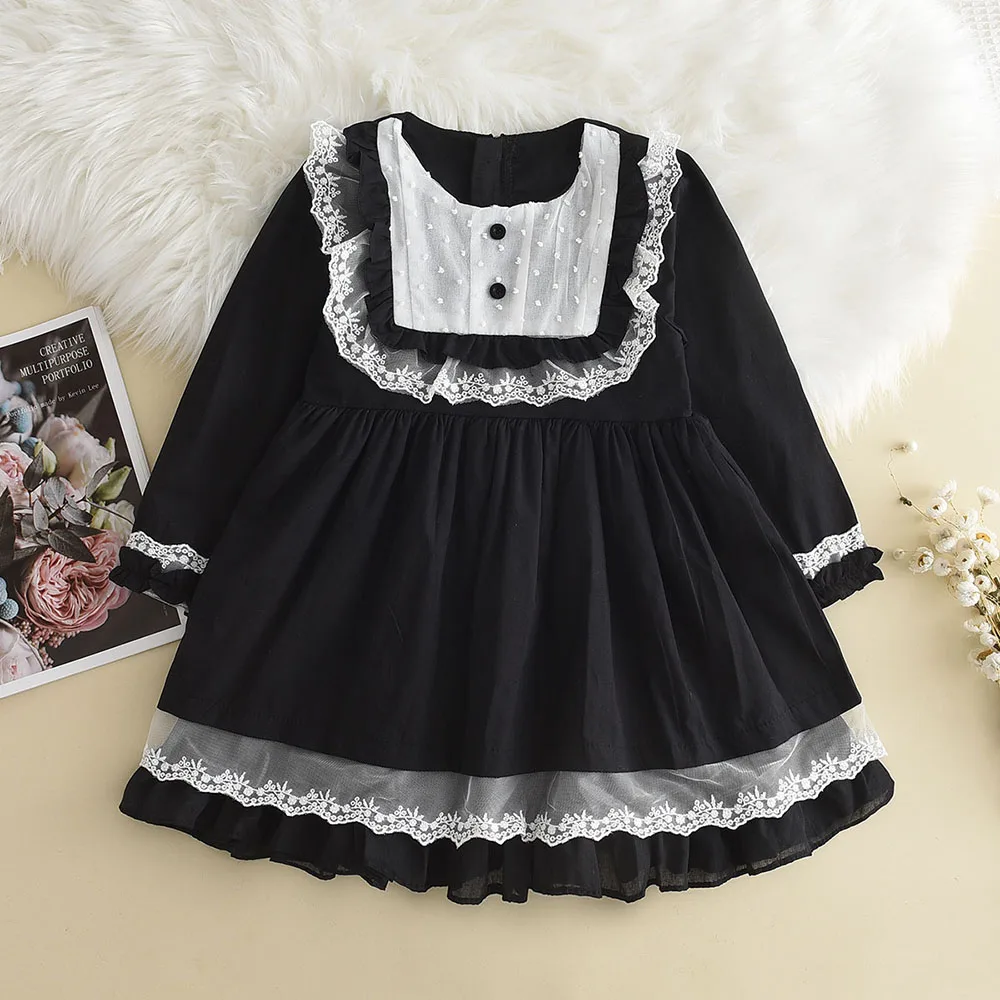 Bear Leader Girls Princess Patchwork Dress 2026 New Fashion Party Costumes Kids Bowtie Casual Outfits Baby Lovely Suits for 2 7Y
