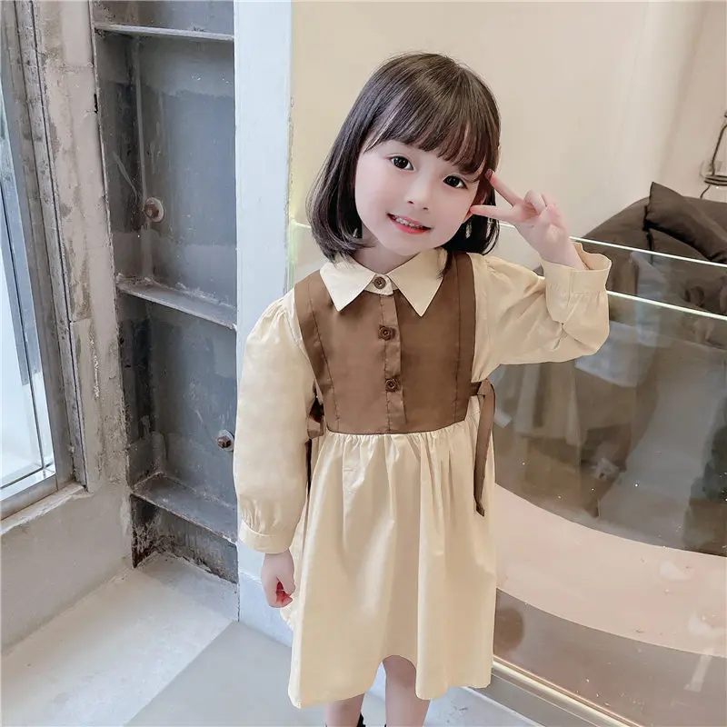 Bear Leader Girls Princess Patchwork Dress 2026 New Fashion Party Costumes Kids Bowtie Casual Outfits Baby Lovely Suits for 2 7Y