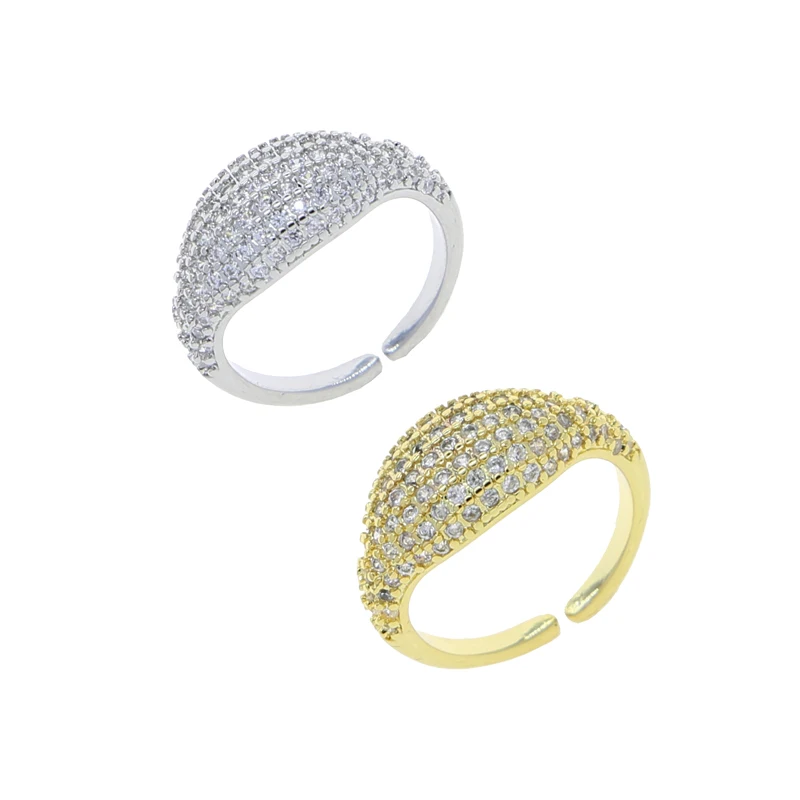 Micro Pave CZ Ring For Women Little Finger Cute Love Fashion Jewelry