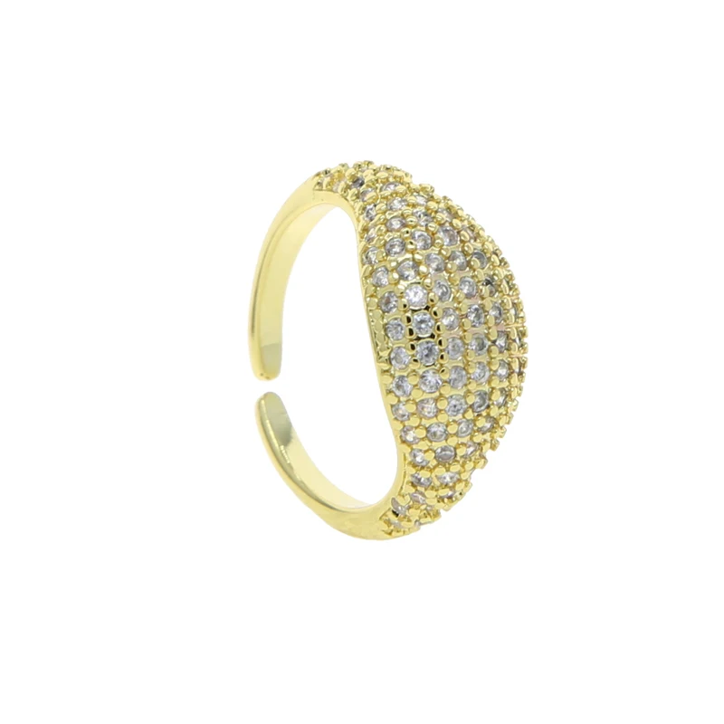 Micro Pave CZ Ring For Women Little Finger Cute Love Fashion Jewelry