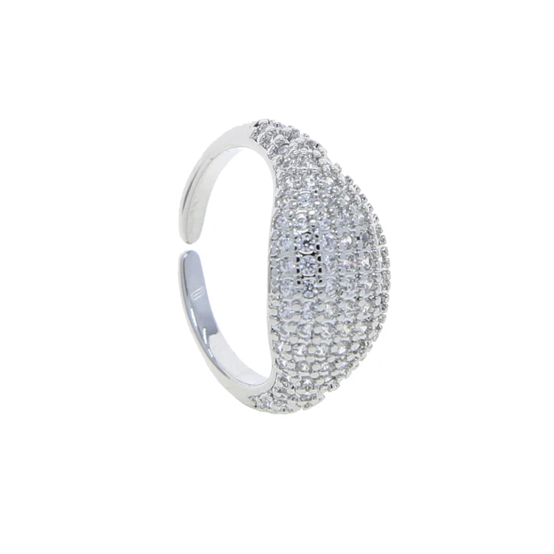 Micro Pave CZ Ring For Women Little Finger Cute Love Fashion Jewelry