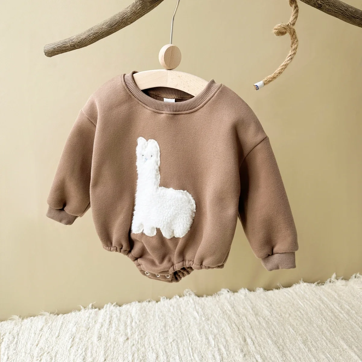 2024 Ins Baby Girls Clothes Fleece Animal Hooded Rompers Baby Boys Toddler Outfits Bodysuit Warm Baby Jumpsuit Autumn Winter