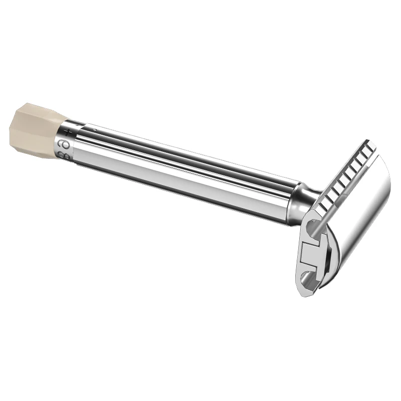 Folding Shaving Safety Double Edge Adjustable Classic Razor Mens Metal Travel Shaver For Husband & Dad Gift (without blade)