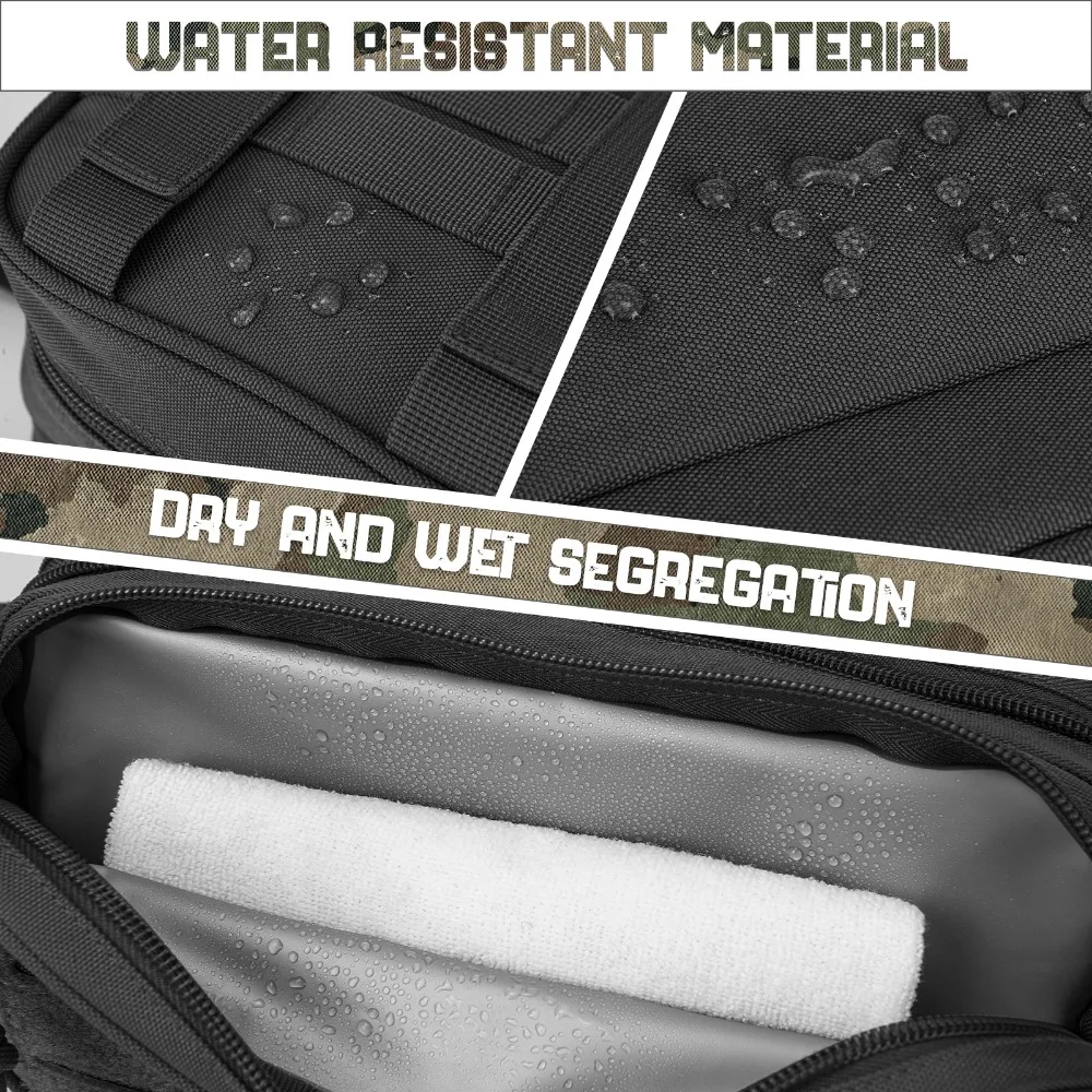 Tactical Toiletry Bag For Women Hygiene Bag EDC Tool Molle Pouches Small Dopp Kit Mens Shaving Kit Travel Shower Bag