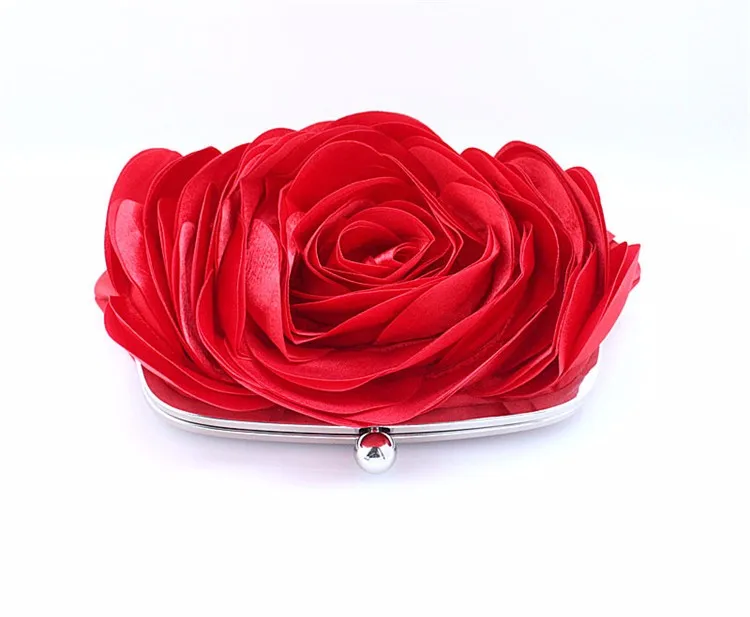 Fashion Flower Clutch Bag Women Wedding Handbag Bridal Clutch Purse Evening Dress Clutches Party Wallet Shoulder Chain Bag