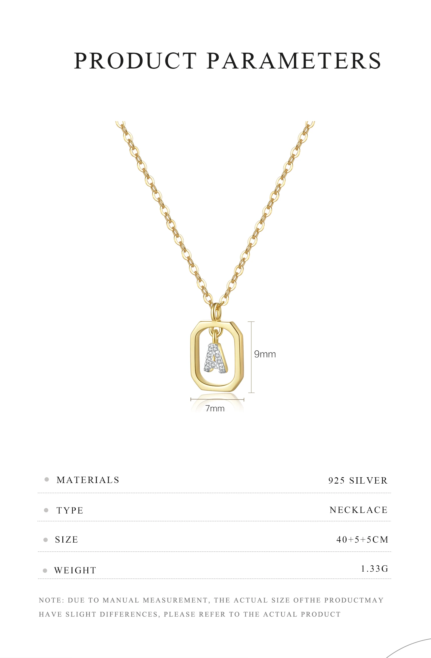 ANDYWEN 925 Sterling Silver Gold Inital Pendant Luxury Choker 2023 Long Chain Monogram Necklace Fine Jewelry Wedding