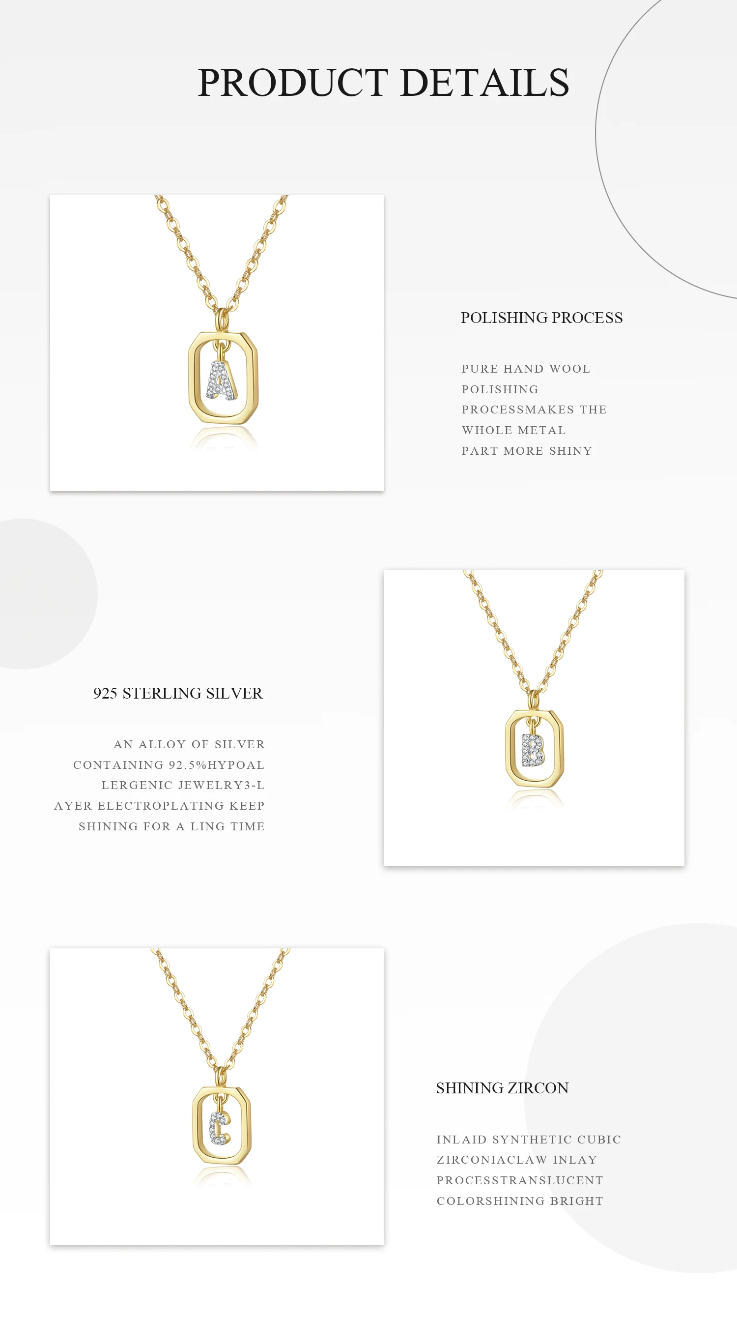 ANDYWEN 925 Sterling Silver Gold Inital Pendant Luxury Choker 2023 Long Chain Monogram Necklace Fine Jewelry Wedding