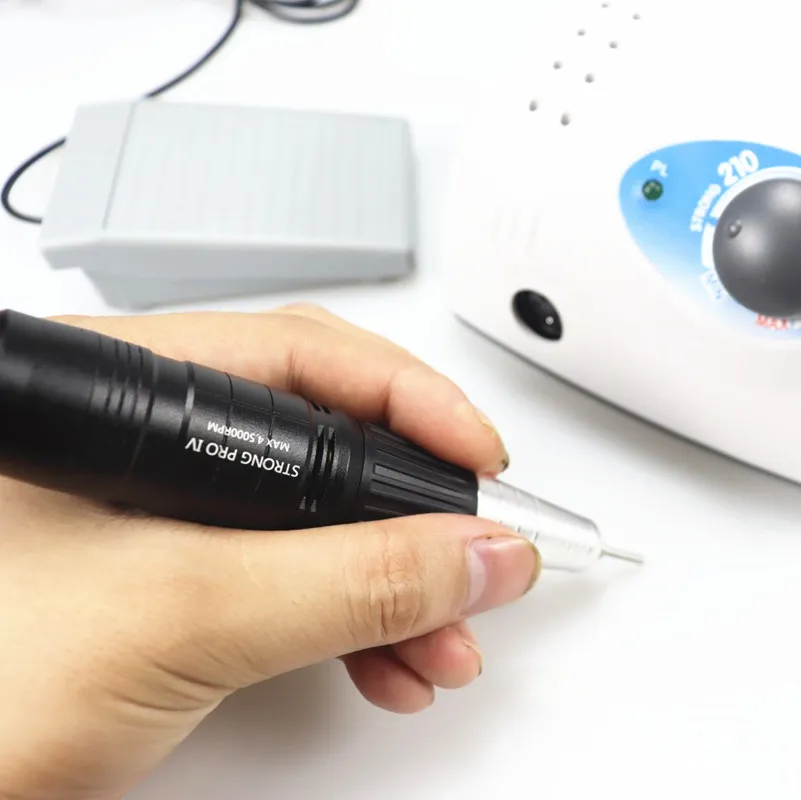 NEW Strong 210 ProIV Nail Drill 65W 45000 Machine Cutters Manicure Electric Nail Drill Milling Manicure Machine Polish Nail File