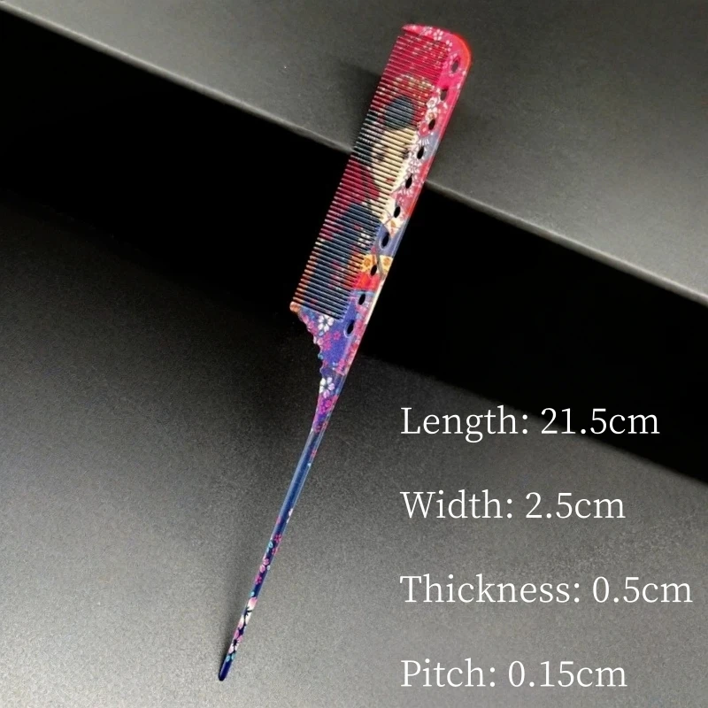 Steel Needle Pointed-tail Comb Hair Salon Hairdressing Combs Barber Perm And Dye Hair Hairbrush Bridal Styling Tools 101 102