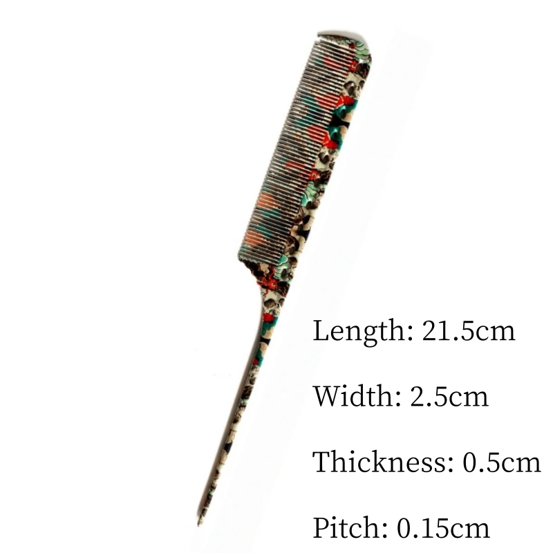 Steel Needle Pointed-tail Comb Hair Salon Hairdressing Combs Barber Perm And Dye Hair Hairbrush Bridal Styling Tools 101 102