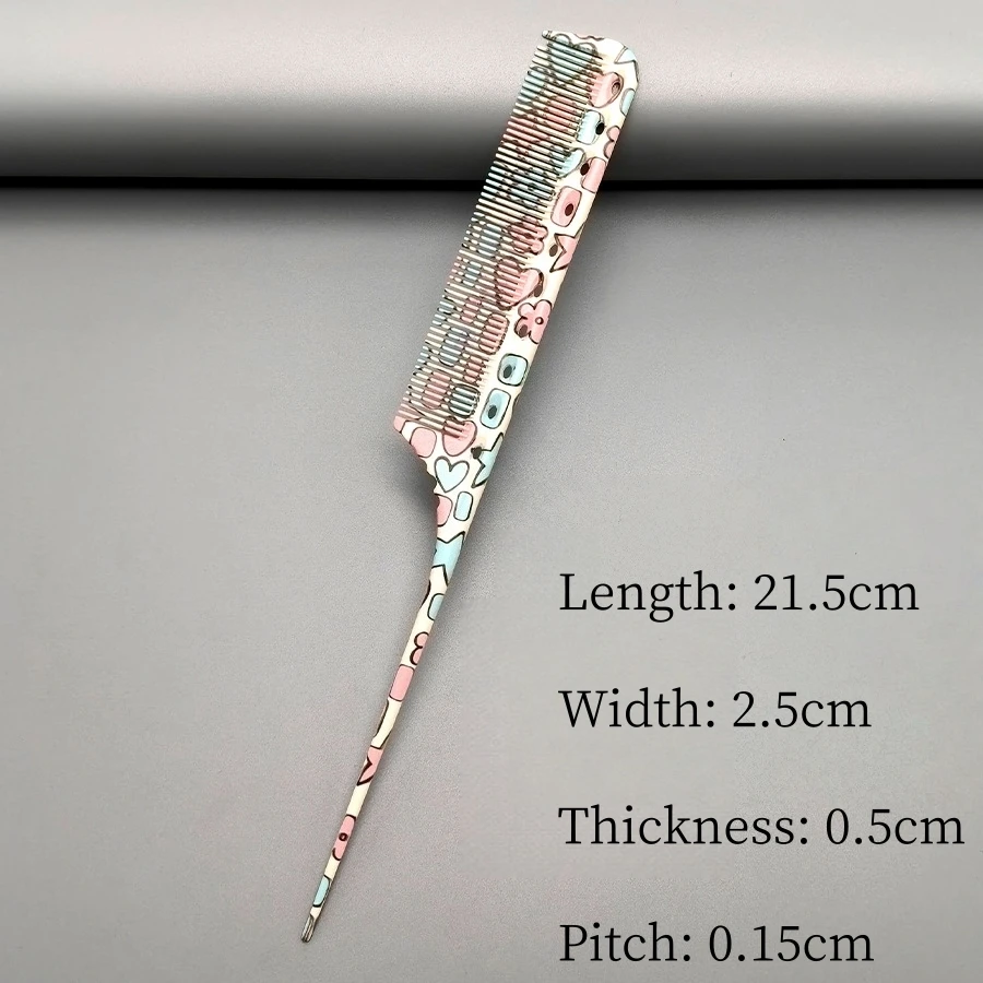 Steel Needle Pointed-tail Comb Hair Salon Hairdressing Combs Barber Perm And Dye Hair Hairbrush Bridal Styling Tools 101 102