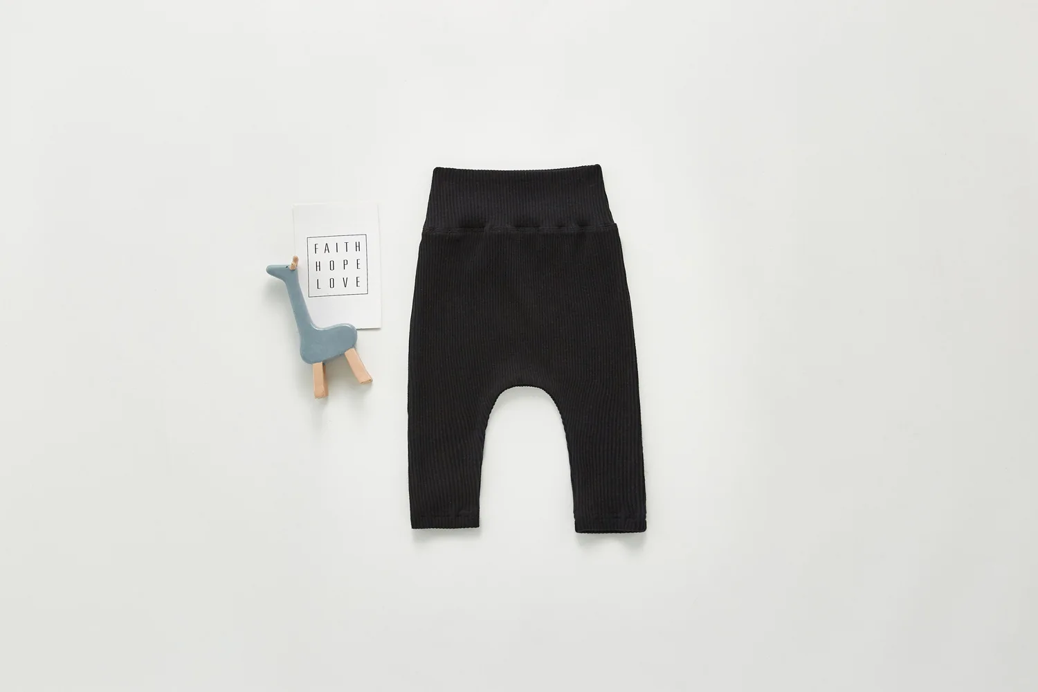 Spring And Autumn Newborn Infant Baby Boys And Girls Cotton Solid Color High Waisted Leggings Kids Fashion Baby Clothing