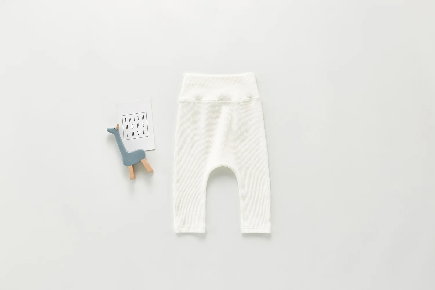 Spring And Autumn Newborn Infant Baby Boys And Girls Cotton Solid Color High Waisted Leggings Kids Fashion Baby Clothing