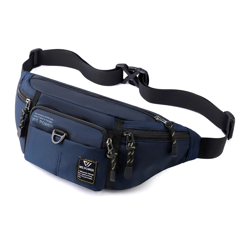 Men Waist Fanny Pack Belt Sling Chest Bag Travel Multi-Pocket Military Fashion Sports Nylon Male Pouch Purse Bum Hip Bags New