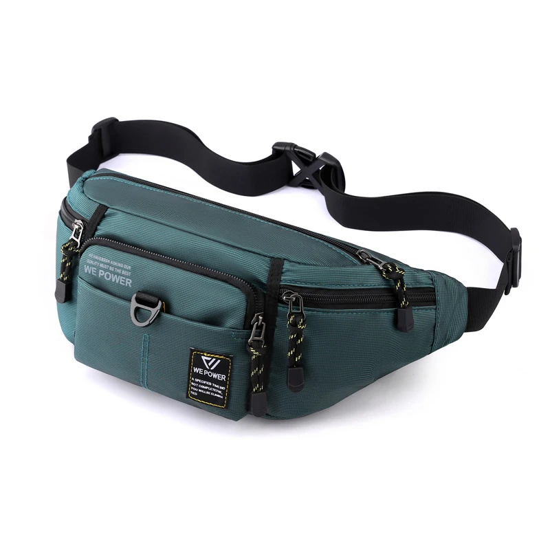 Men Waist Fanny Pack Belt Sling Chest Bag Travel Multi-Pocket Military Fashion Sports Nylon Male Pouch Purse Bum Hip Bags New