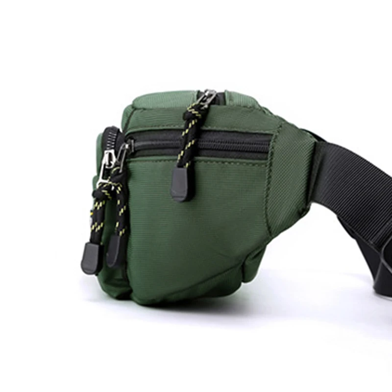 Men Waist Fanny Pack Belt Sling Chest Bag Travel Multi-Pocket Military Fashion Sports Nylon Male Pouch Purse Bum Hip Bags New