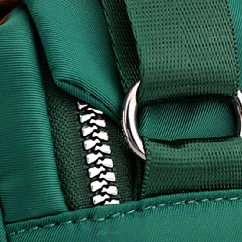 Nylon Women's Waterproof Large Capacity Crossbody Bag Casual Solid Color Messenger Shoulder Bag