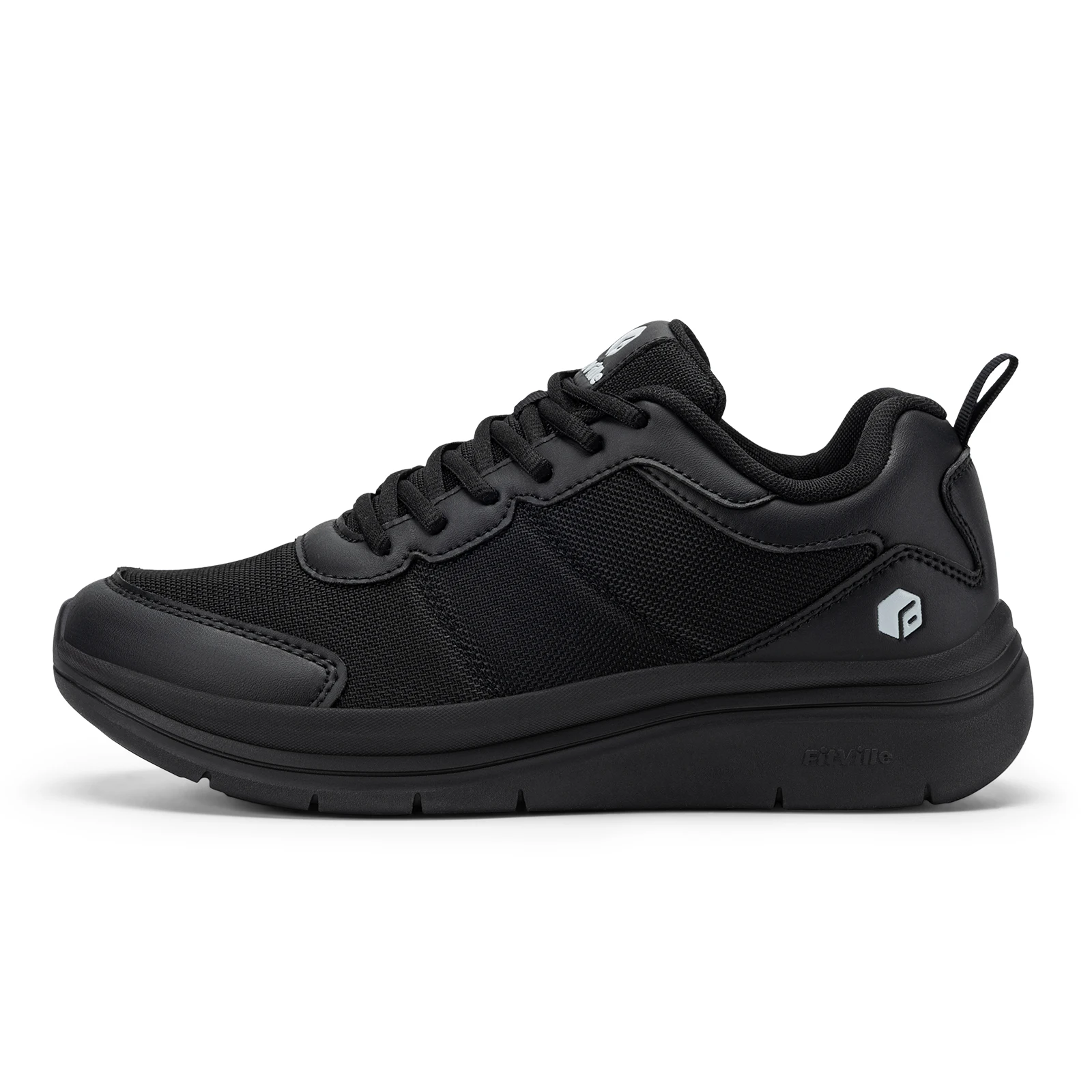 FitVille Men's Walking Shoes Wide Width Max Cushioning Lightweight Sneakers Sport Shoes for Plantar Fasciitis Pain Relief