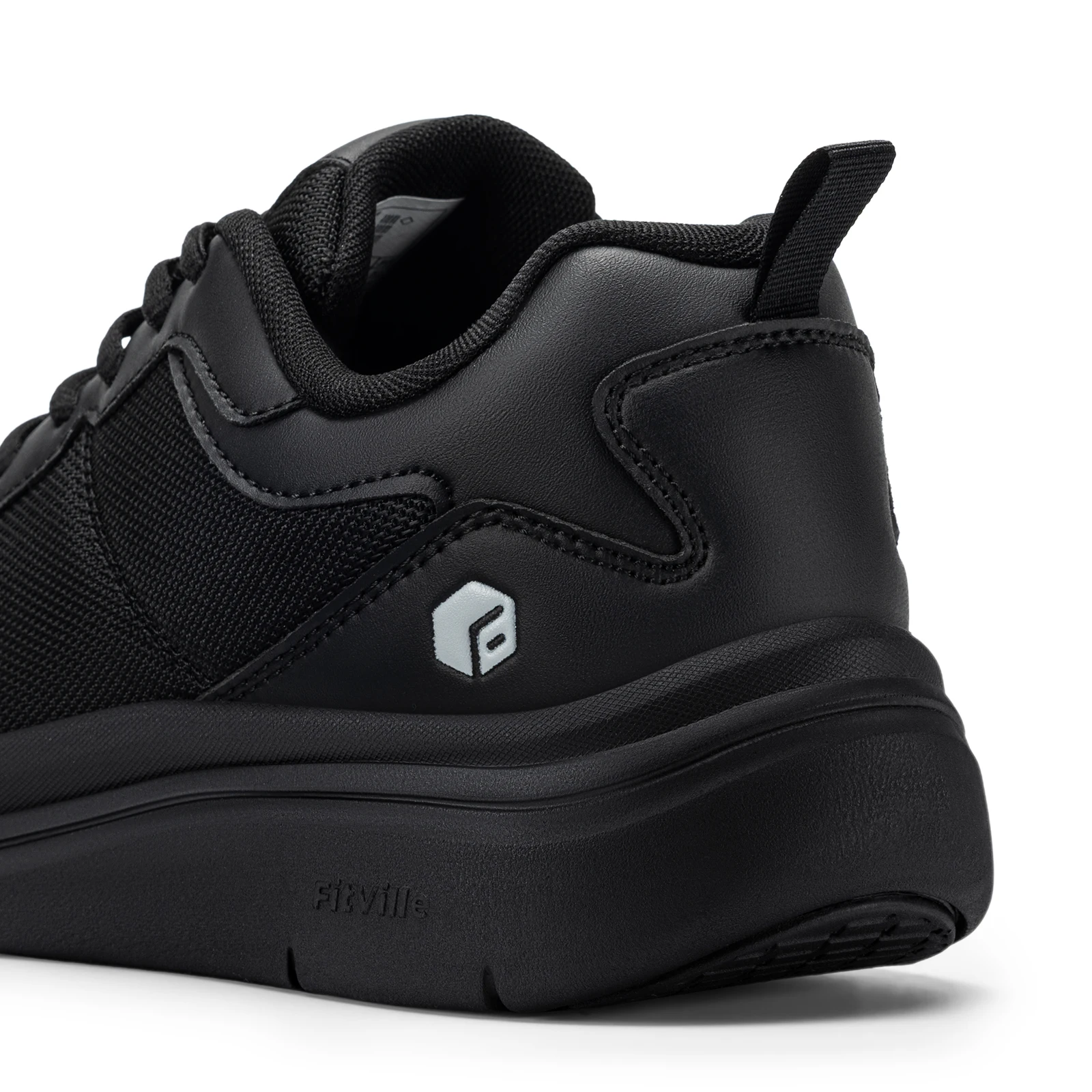 FitVille Men's Walking Shoes Wide Width Max Cushioning Lightweight Sneakers Sport Shoes for Plantar Fasciitis Pain Relief