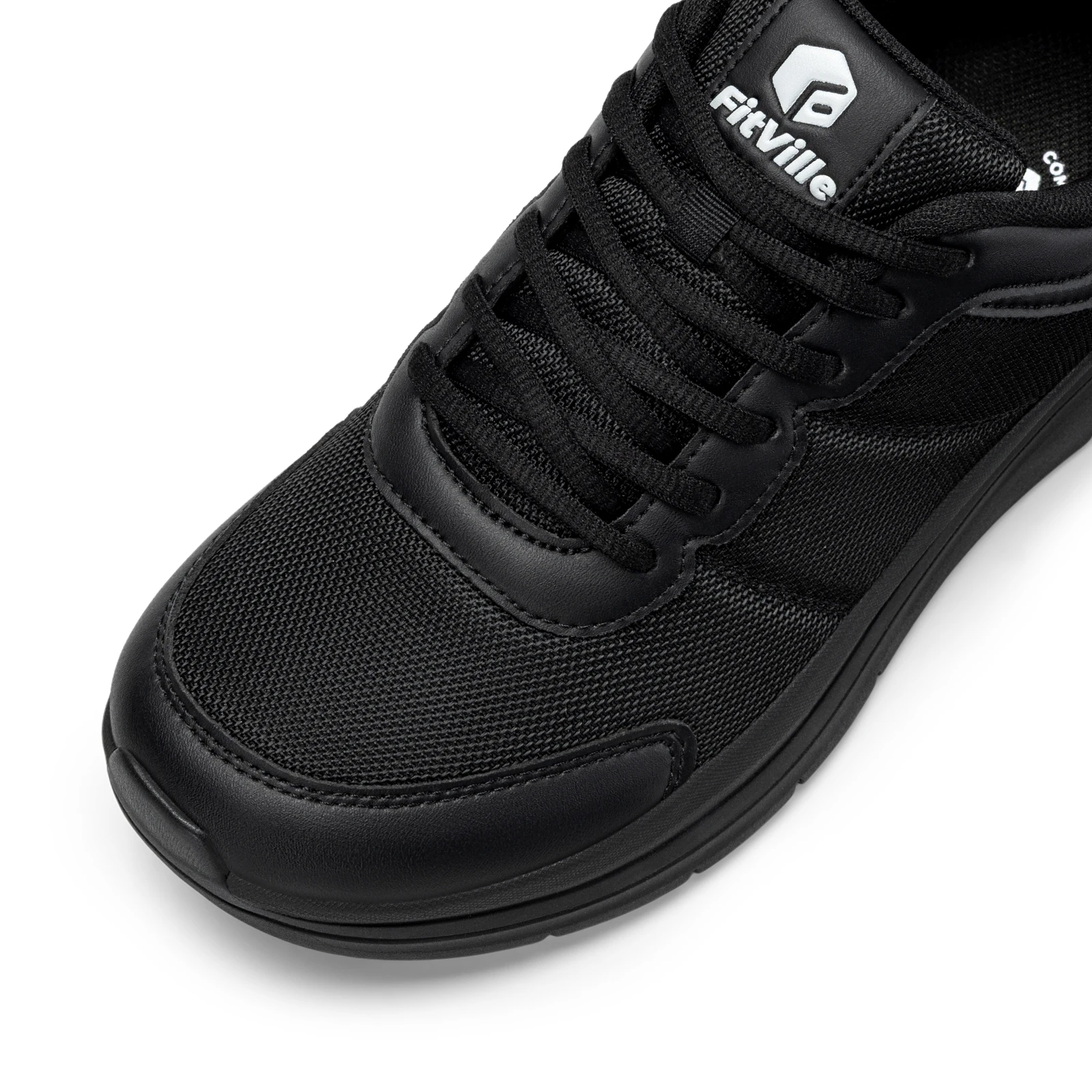 FitVille Men's Walking Shoes Wide Width Max Cushioning Lightweight Sneakers Sport Shoes for Plantar Fasciitis Pain Relief