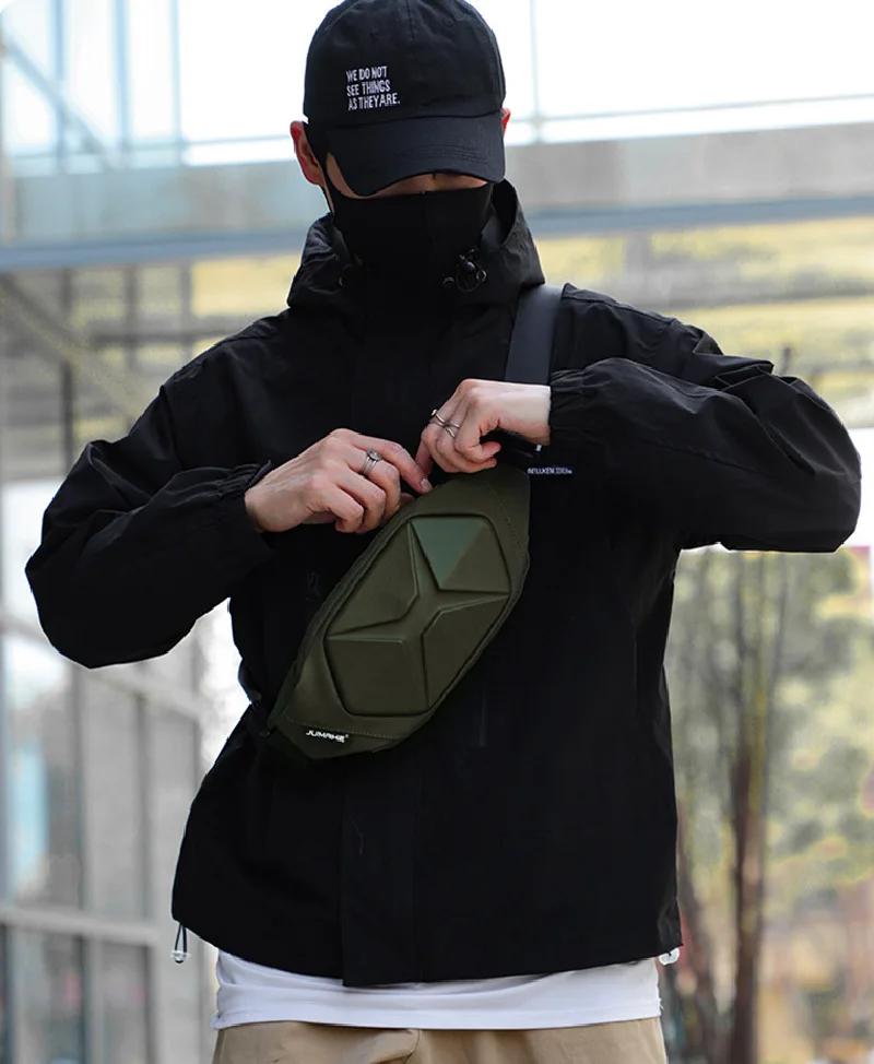 Fashion Waterproof Ride Waist Packs Solid Color Fanny Pack Unisex Belt Bags Casual Travel Storage Phone Chest Pack Crossbody Bag
