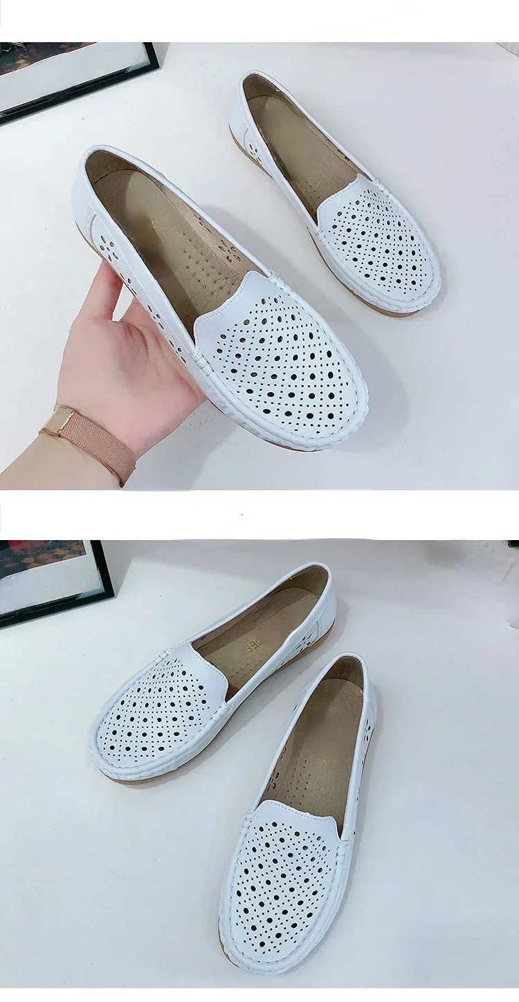 Summer New Fashion Round Toe Nurse Shoes Soft Sole Non-slip Sandals Flat Shoes Breathable Casual Sports Women's Shoes