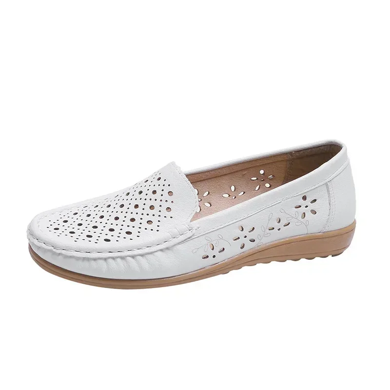 Summer New Fashion Round Toe Nurse Shoes Soft Sole Non-slip Sandals Flat Shoes Breathable Casual Sports Women's Shoes
