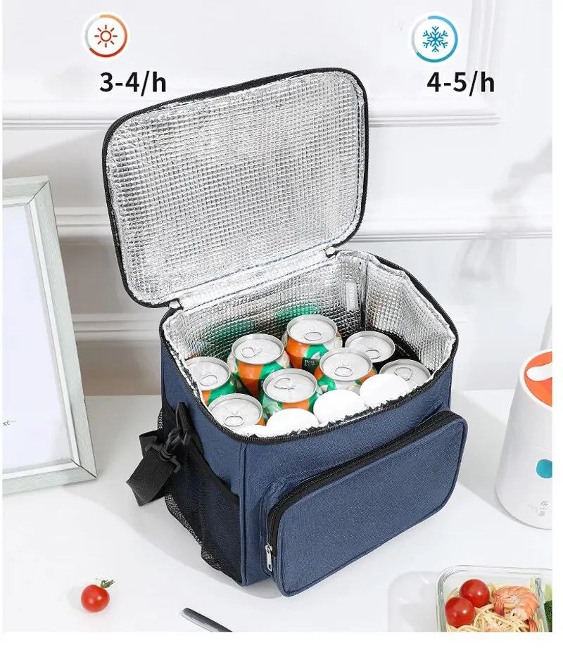 Insulated Lunch Bag Large Lunch Bags For Women Men Reusable Lunch Bag With Adjustable Shoulder Strap