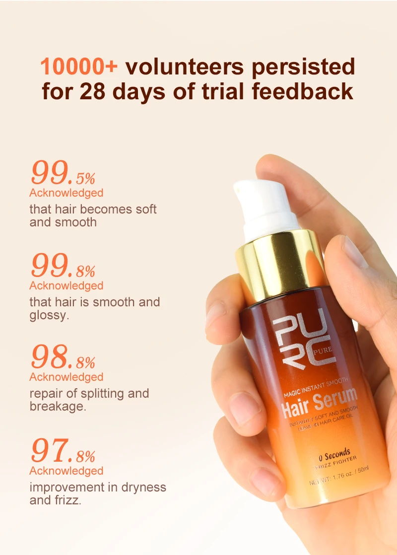 PURC Magic Smoothing Hair Serum Deep Nourishment Hair Oil Repair Damaged Hair Treatment Conditioner Professional Hair Care