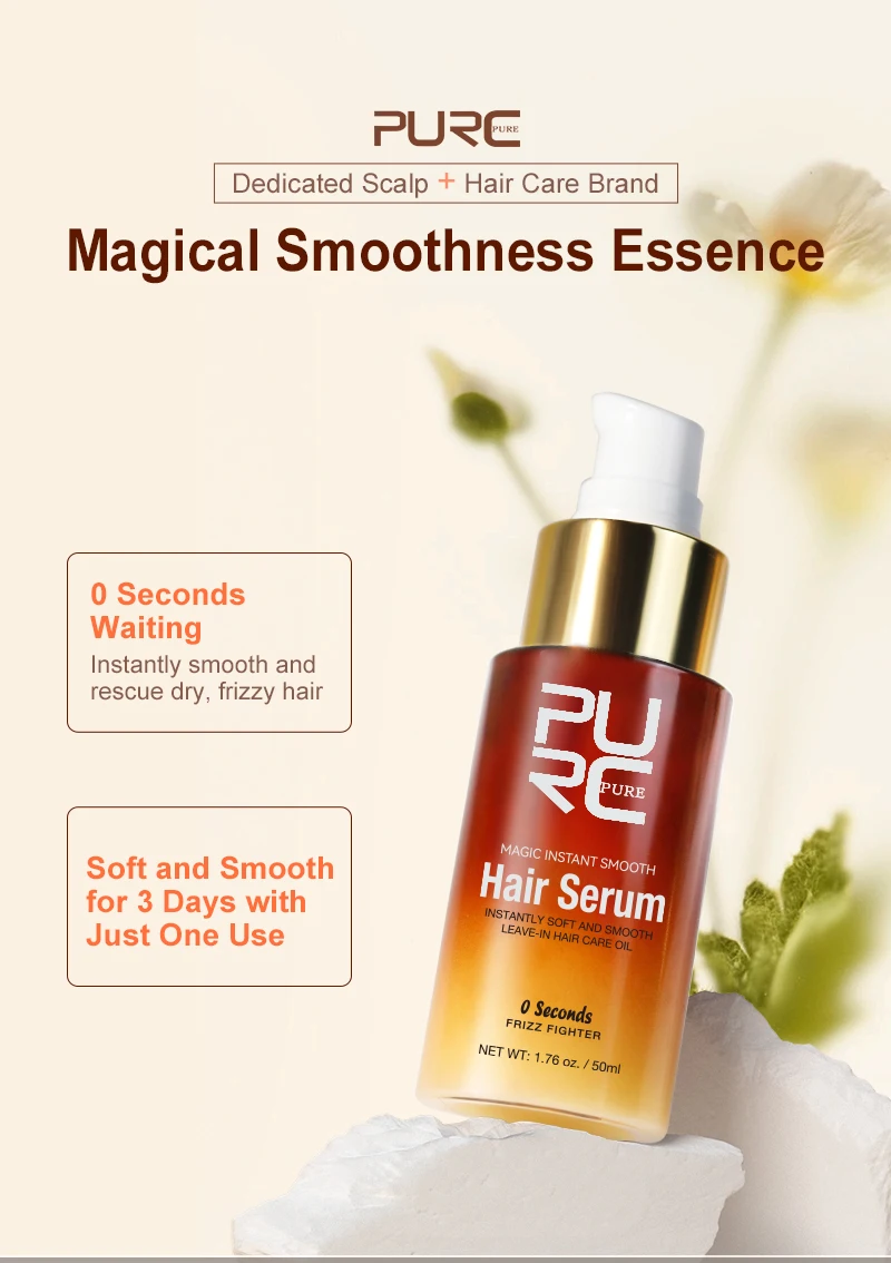 PURC Magic Smoothing Hair Serum Deep Nourishment Hair Oil Repair Damaged Hair Treatment Conditioner Professional Hair Care