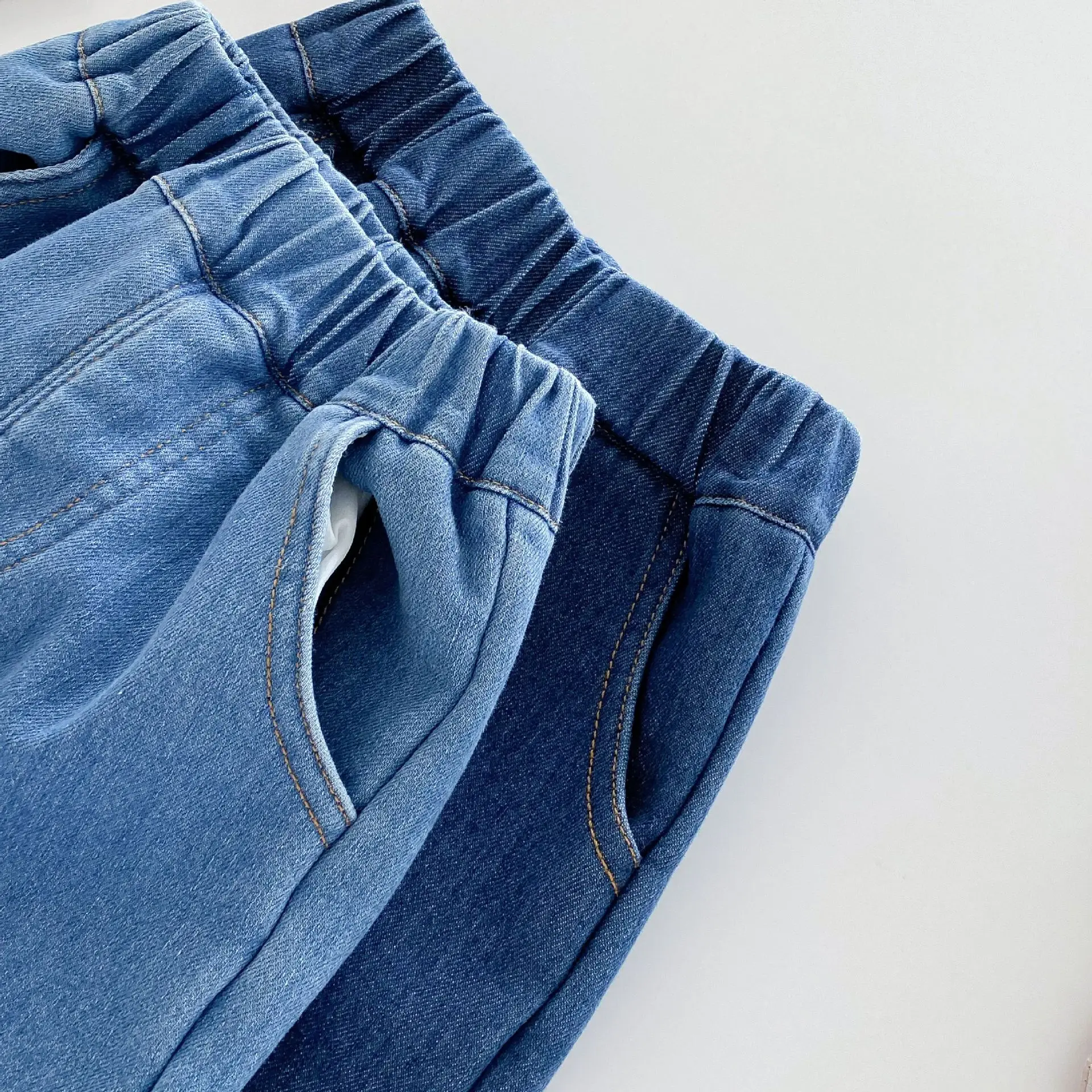 Spring Autumn New Baby Pants Casual Denim 9M-5T Kids Boys Straight Jeans Soft Toddler Girls Fashion Trousers 3 Colors