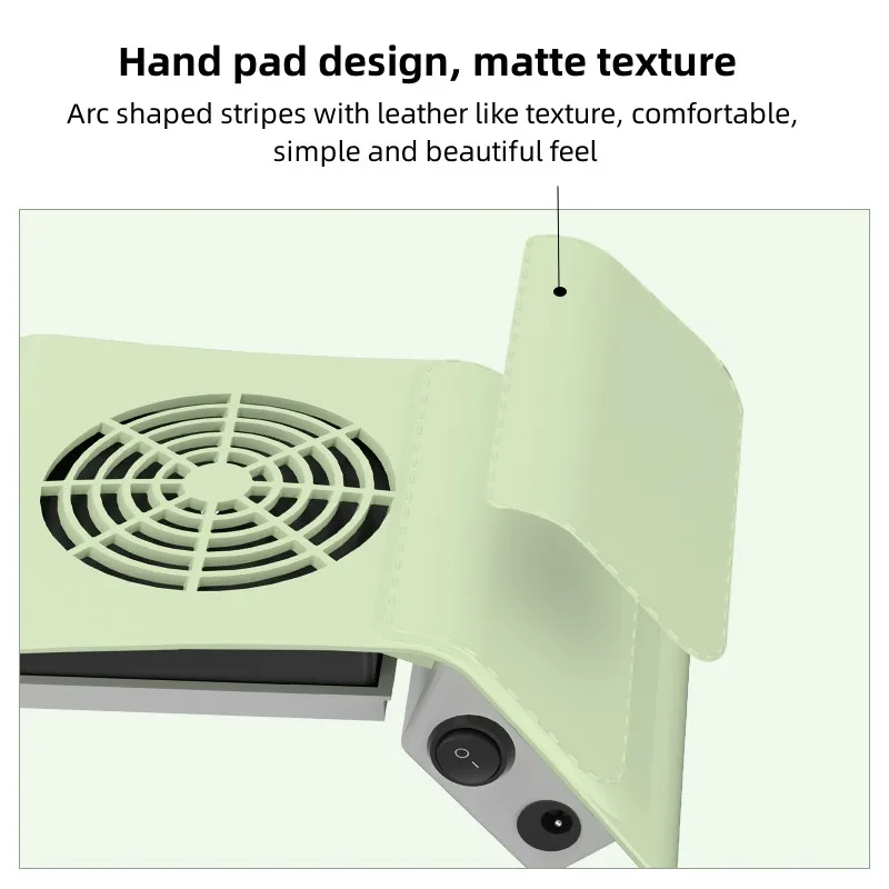 80W Nail Dust Collector With Two Fans Vacuum Cleaner Manicure Machine Tools Strong Power Nail Art Tool Nail Vacuum Cleaner