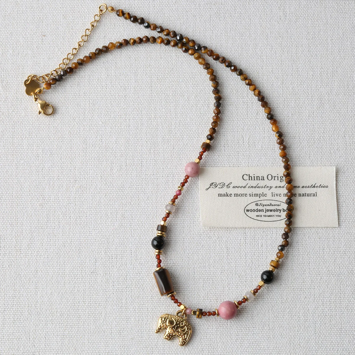 Fresh water Pearl Colorful natural stone necklace women's sweet and cool design beaded luxury Pearl Necklace
