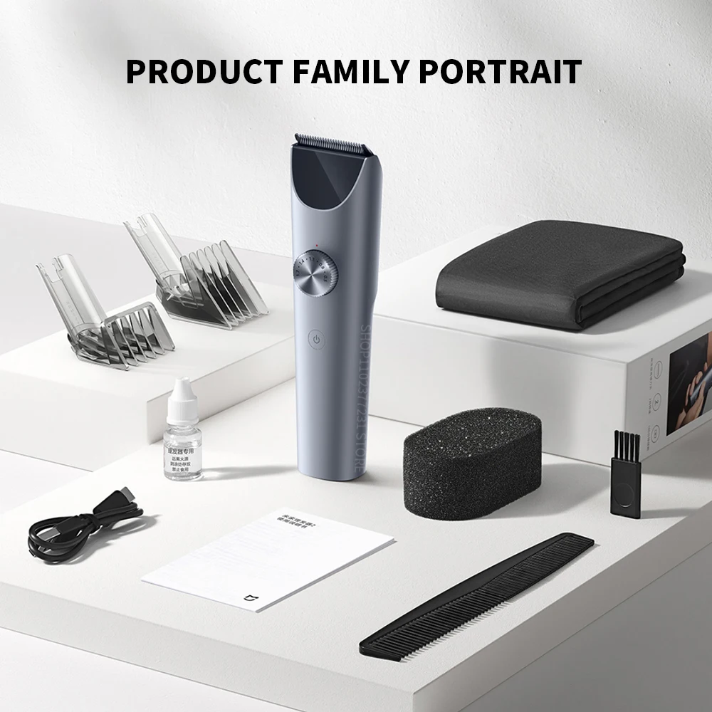 NEW MIJIA Hair Clipper 2 Cutting Machine Trimmer Professional Clippers Titanium Alloy Blade Rechargeable Barber Shaver Cutter