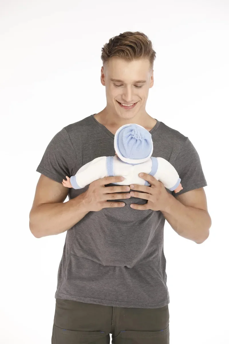 Kangaroo Safety Pocket T-Shirt Baby Summer Pregnancy Carrier Feeding Nylon Cotton Clothing Father Mother Short Sleeves Tops